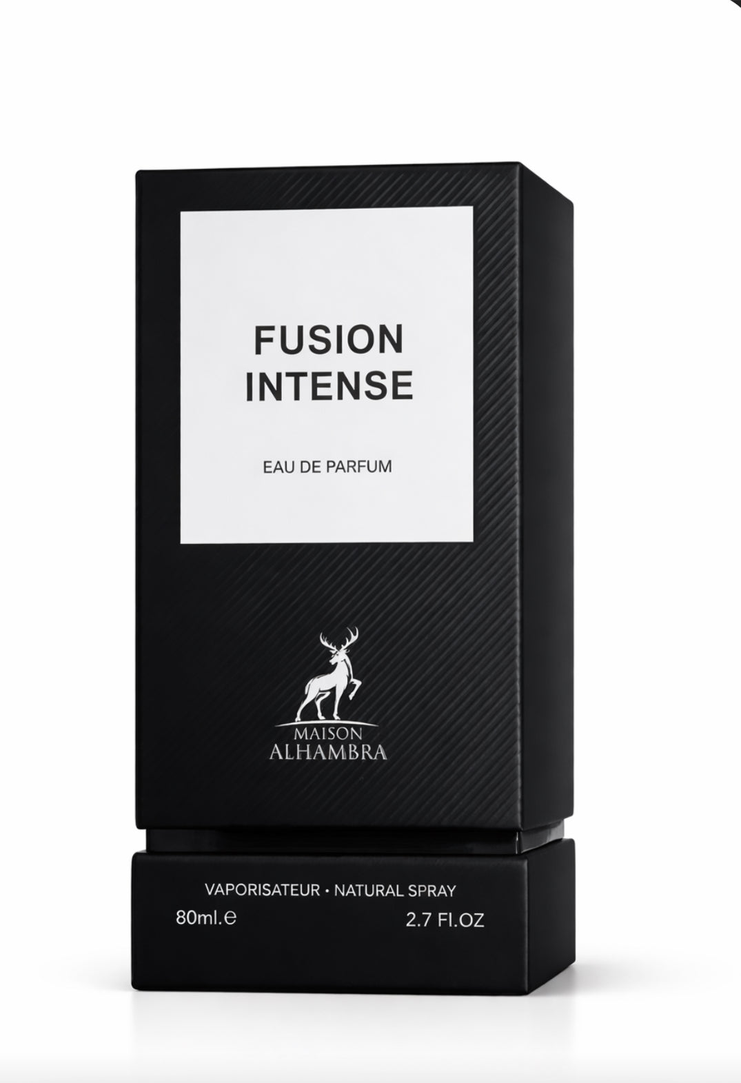 Fusion Intense Eau de Parfum by Maison Alhambra – 80ml Bold Woody Fragrance