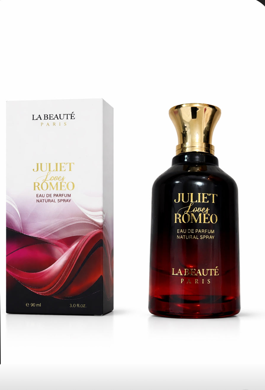 Juliet Loves Romeo Eau de Parfum by La Beauté Paris – 90ml Romantic Floral Fragrance