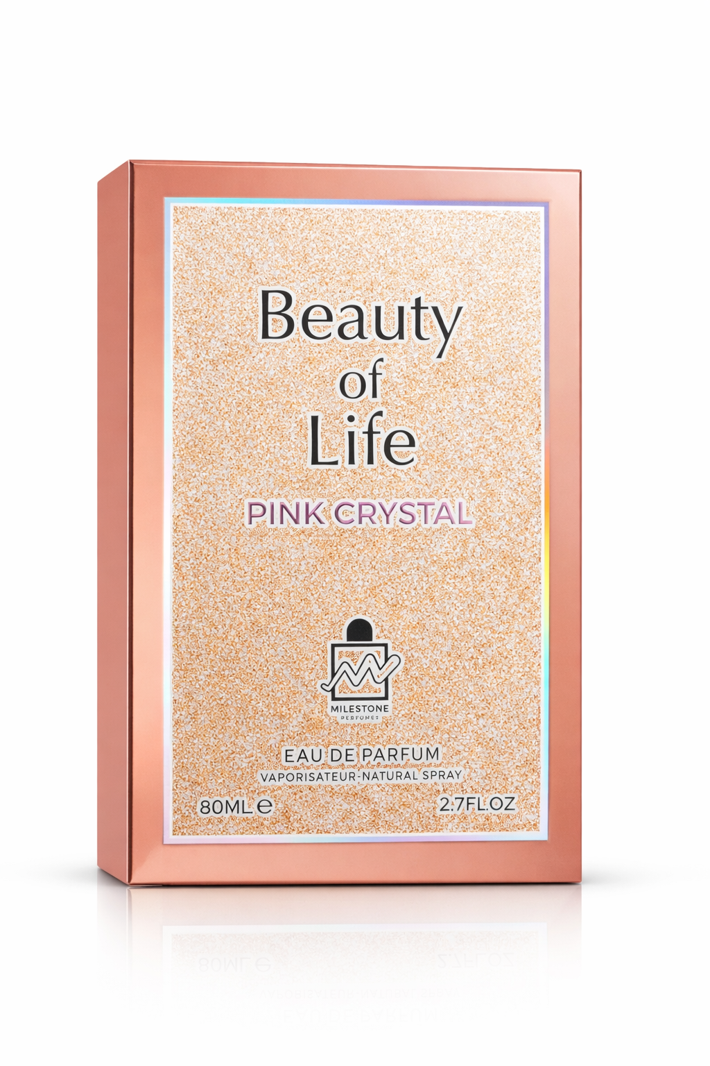 Beauty of Life Pink Crystal Eau de Parfum – Elegant Floral Fragrance for Women (80ml)